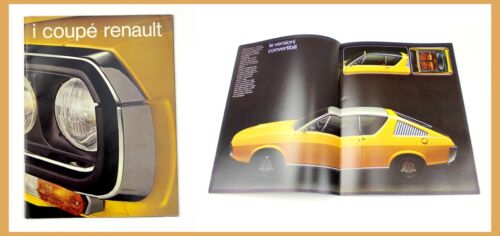 Renault Brochure 1970 - I Coupé Renault 15 TL - 177 TL - Renault Original - 1970 - Photo 1 sur 12