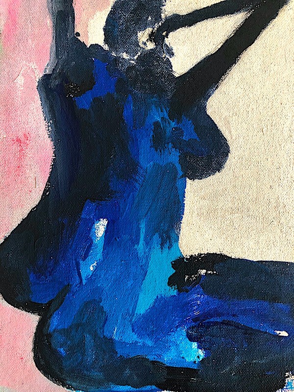 CHUCK GREATREX " Angels " Abstract ORIGINAL Acrylic Painting ! Real Nice!!!