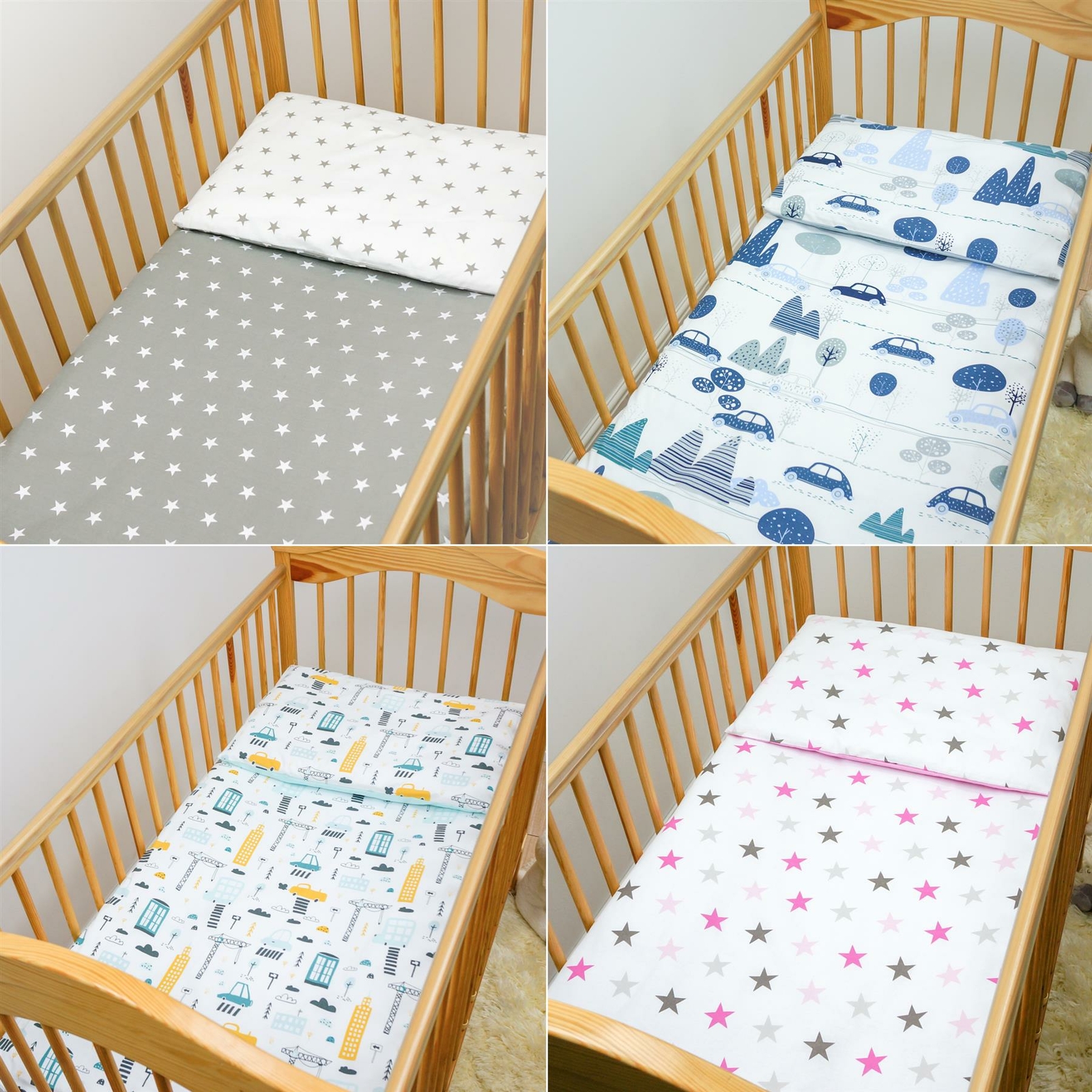 JUNIOR BED BEDDING 100% COTTON 