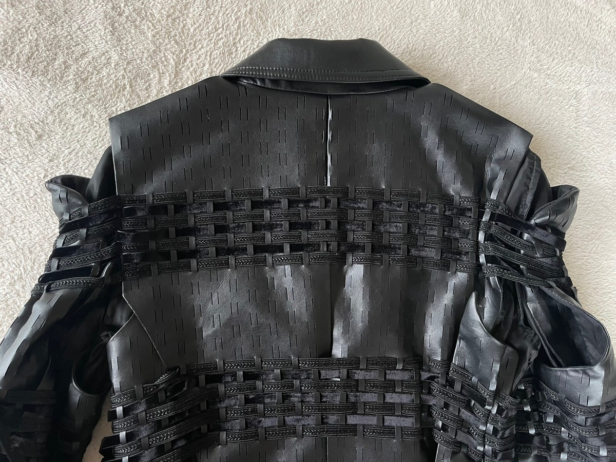 Kei Ninomiya Comme Des Garcons Faux Leather Jacket AD2014 | eBay