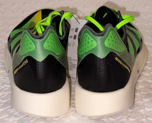 ADIDAS Adizero Takumi Sen 8 Black Yellow Solar Green Running Shoes Mens Sz 8 - Picture 6 of 10