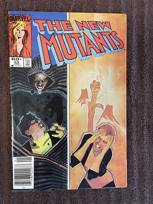 NEW MUTANTS #23 (Marvel, 1985) Sienkiewicz~ Cloak & Dagger ~ Newsstand ~ VF/NM
