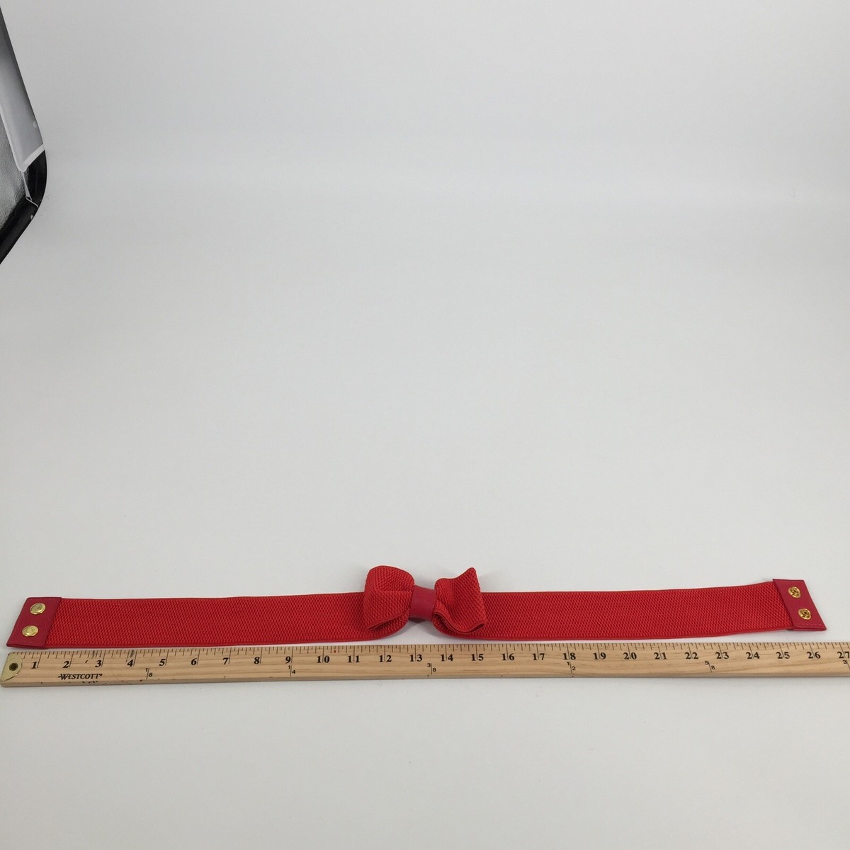 Vintage 1980s Knot Bow Upper Waist Belt Size Extra Small  display picture 1