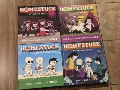 HOMESTUCK Viz Media Books 1-4 Set : Pre Owned, Acceptable Condition