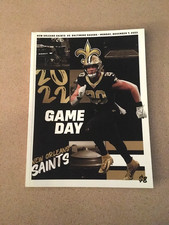 VINTAGE 2022 NEW ORLEANS SAINTS BALTIMORE RAVENS OLD PROGRAM PETE WERNER