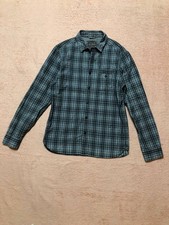 ALLSAINTS SHIRT LONG SLEEVE WORK COTTON MEN M Distressed Outdoor SunFaded Rare