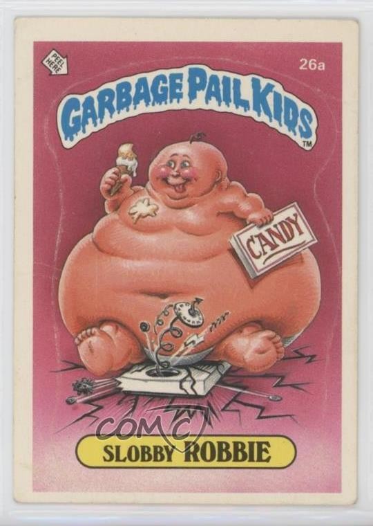 1985 Topps Garbage Pail Kids Series 1 Slobby Robbie #26a 0mi5