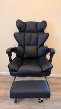 Executive Office Chair Swivel Recliner Computer Desk Gaming Chair with Footrest