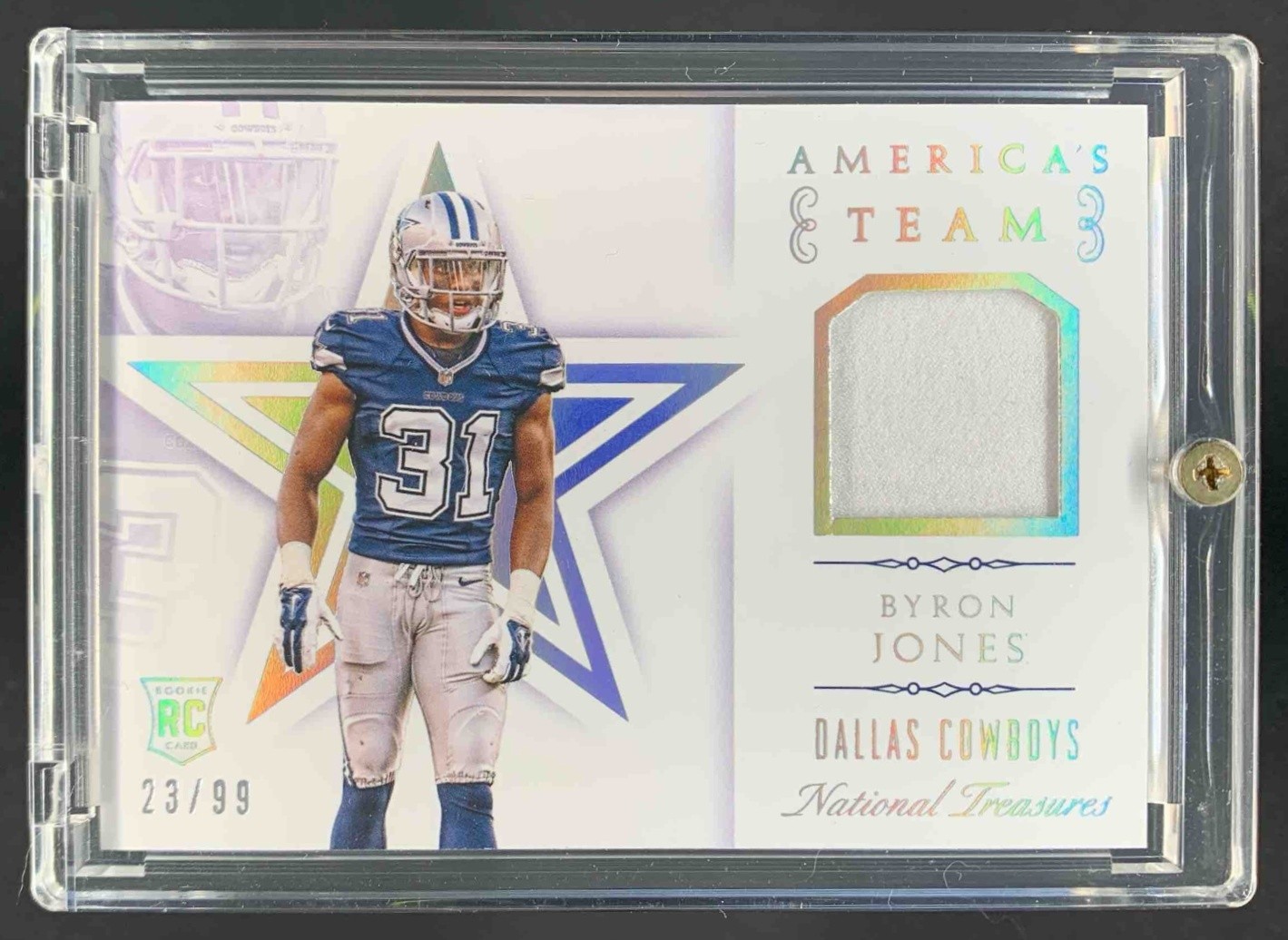 Byron Jones Panini National Treasures America's Team Memorabilia #ATBJ Base