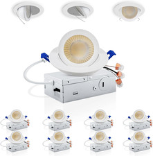 3 Inch Gimbal Led Recessed Lighting, 360  90  Adjustable Directional Recessed Li