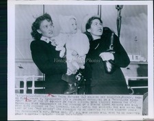 1948 War Brides Fiancees Aboard Usat Republic Irene Mathews Wwii Wirephoto 7X9
