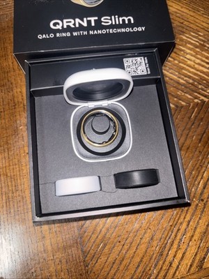 QALO QRNT Slim Smart Ring Health Tracker Gold Color (Size 11) USRSL-GD-11