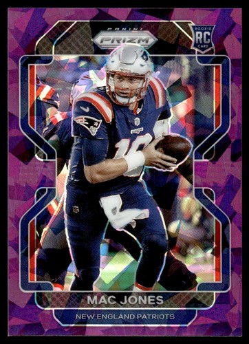 2021 Panini Prizm Purple Ice Mac Jones 070/225 New England Patriots #336