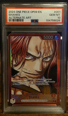 PSAマガジン Shanks OP09-001 PSA 10 Shanks OP09-001 L-P Parallel Emperors in the New