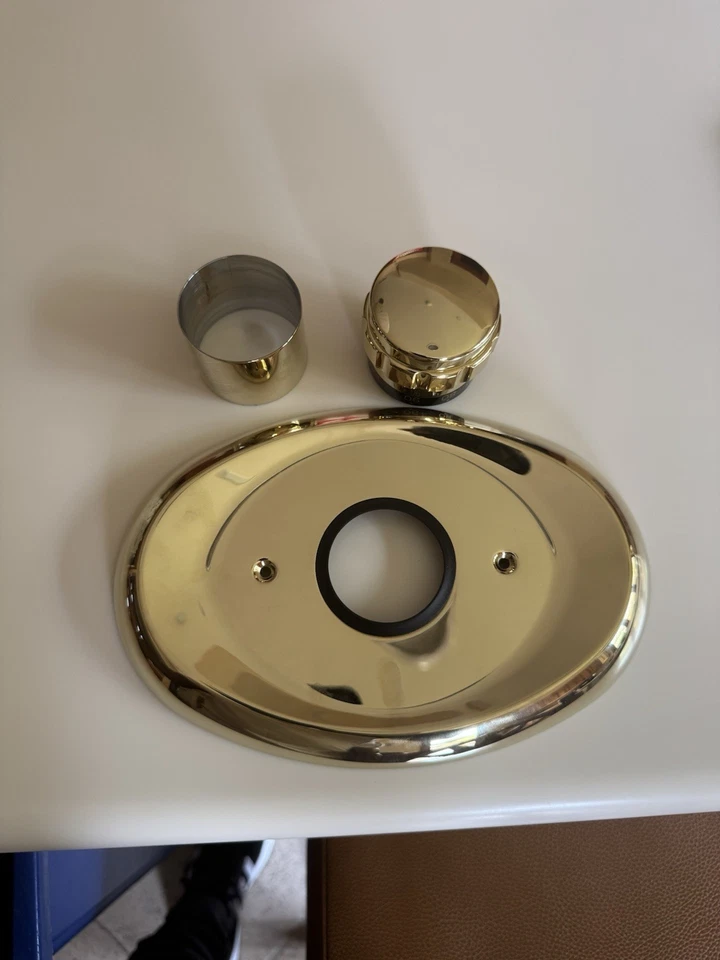 GROHE 19419RO0 Grohtemp 3/4 acabamento termostato com alça de anel de aderência POL. NOVO LATÃO - Imagem 3 de 4