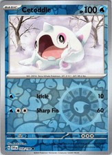 cetoddle pokemon card value TCG Scarlet and Violet # 59 Base Set Common variation to centering Cetoddle McDonald's 2023 Pokemon Card