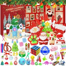 Fidget Advent Calendars 2025 For Kids,24 Days of Surprises Toys, blue