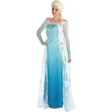 Frozen Elsa Costume Womens Size Medium Long Dress
