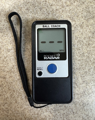 Pocket Radar Ball Coach Radar Gun Ball Speed Sensor w/ Case & Wrist Strap