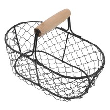 Chicken Egg Basket Pantry Storage Organizer Decorative Wire Bowl 14.29 per metre