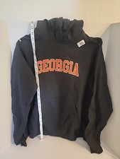 Georgia Bulldogs Hoodie Sweatshirt - Black/Red Mens Medium College Football.