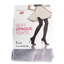 Wholesale Bulk Lot 27 Hanes Fashion Silky Opaque Tights Stone Gray L/XL NEW