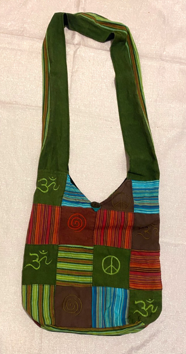 Kathmandu Boho Collection Patchwork Cotton Crossb… - image 1