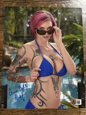 ANNA BELL PEAKS SIGNED AUTOGRAPH 8X10 PHOTO XXX PORN ADULT ACTRESS BECKETT COA
