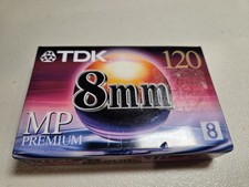 TDK MP 8mm 120 Minute Premium Camcorder Video Cassette NEW Sealed