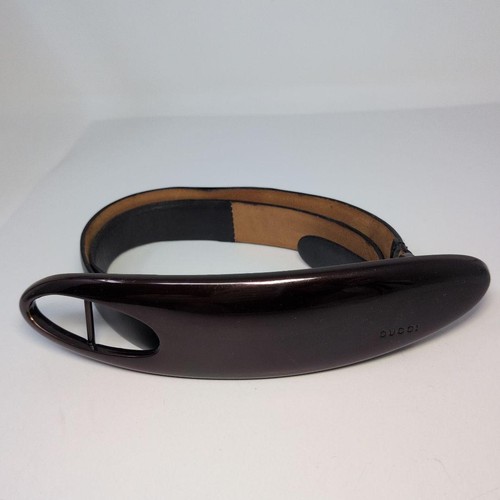 Gucci Metal Belt 96aw by Tom Ford Vintage from Japan