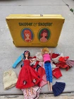 Vintage 1960s Mattel Skipper & Skooter Dolls LOT w/Clothes Accessories & Case