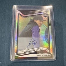 Panini 2022 Elite Extra Edition Jackson Cox #50 Colorado Rockies Autographed