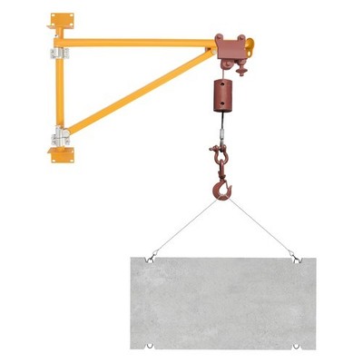 Crane Bracket Alloy Steel Hoist Bracket Wall Mount Crane Swing Arm Bracket 200kg