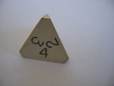 Vintage Gamescience White D4 Dice