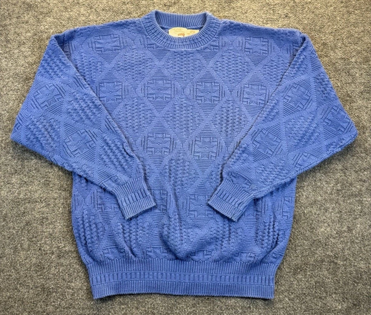 The Fox Collection Vintage USA Textured Sweater Men