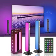 Smart RGB LED Light Bars for Gaming Desk, PC Monitor, TV 10 Inch, Music Syn...