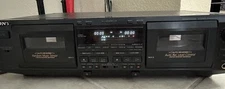 Sony TC-WE625 Dual REC. Cassette Tape Deck Dolby B,C Power Tested