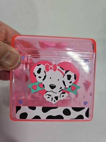 Vintage 90's Sanrio Plastic Spottie Dotti Pink Bow Trinket Box Good Condition! - Picture 2 of 11