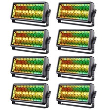 10x 180W COB 4 36LED Wall Wash Light Strobe DMX Stage Beam Light Party Light DJ