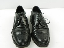 Florsheim Imperial Kenmoor Longwing Oxford Shoes Black Leather Mens Size 10.5 3E