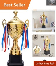 Impressive 15.2-Inch Gold Trophy for Adults Kids: Award Cup for Every Occasion