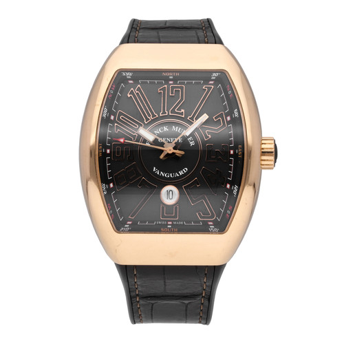 Franck Muller Vanguard 18k Rose Gold 45mm Automatic Men's Watch V-45-CC-DT-BR