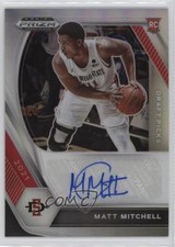 2021-22 Panini Prizm Draft Picks Silver Matt Mitchell #DP-MMI Auto 2r7