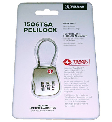 Pelican 1506TSA, TSA Approved Pelilock Combination Cable Lock