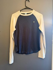 Burton Women's Medium Long Sleeve Sweater Navy/Cream