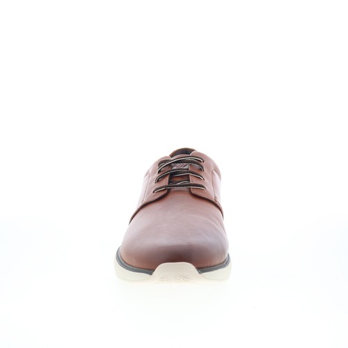 Scarpe Oxford Johnston & Murphy 20-7652 da uomo marroni extra larghe punta liscia - Foto 2 di 4
