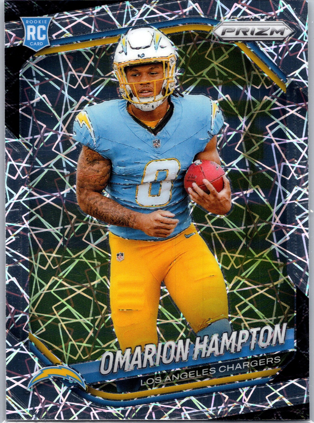 2025 Panini Prizm #355 Omarion Hampton Lazer RC