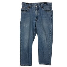 Levi's 550 Jeans Mens 36x29 Blue Denim Medium Wash Relaxed Fit Mid-Rise Straight