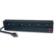 APC Basic Rack 2.4kVA Power Distribution Unit, 10 NEMA 5-20R Outlets, 120V, 1U