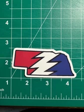 Nebraska Stealie - Grateful Dead - Laminated Vinyl Sticker 1.5"x3"